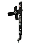 In-Bed Spare Tire Carrier for Trucks - Hitch Mounted Tire Bracket, Universal Fit, Black Powder Coat, Lockable Design