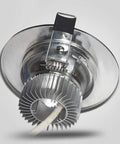 WKNHHL Recessed Lighting Housing Trim Kits Aisle Downlight Round Led Recessed Ceiling showing integrated spotlight design with metal trim.