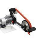 Heavy Duty Variable Speed Belt Sander And Knife Grinder Featuring Triple Grinding Wheels, Beefy Frequency Converter Base, 2000 Watt Motor