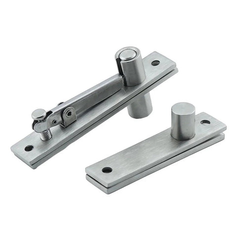 360 Degree Stainless Steel Swing Door Pivot Hinge for Concealed Bookcase and Secret Door 360 Rotating Hinge for Hidden Wall Cabinets