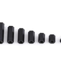 Rock Solid Nylon Standoff Spacer Kit For Circuit Boards With 250 Pieces Includes Male And Female Hex Pillars Anti Signal Interference Easy Mounting Great For Chip Thermal Channels M2 Dual Pass D Model, black nylon hex spacers