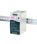 40W 24V Switching Power Supply With Buffer Mode And LED Indicator, Plug And Play DC Power Converter For Reliable Output, 350ms Buffer Time At 22V And 20A, Ideal For Backup Power And Stable Load Demands. Metal DIN rail module with terminal blocks and LED indicator