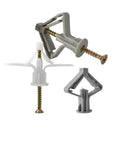 Heavy Duty Plastic Expansion Drywall Anchor Kit With Self Drilling Screws for gypsum board, hollow brick, fiberboard walls close-up