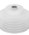 Flexible Hole Saw Dust Bowl Uses A Stretchy Rubber Gasket To Form An Airtight Seal Around Drill Bits and traps fine drywall dust.