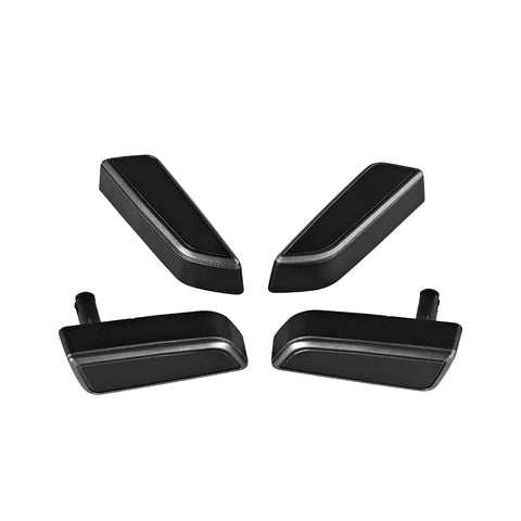 Essential Top Shelf Seat Adjustment Button Replacement For Tesla Model 3 And Y Interior Control Switch smooth black plastic caps set.