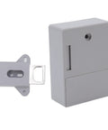 Kick Back And Relax Knowing This Heavy Duty Electronic Cabinet Lock Kit Keeps Your Drawers Locked Tight With Easy Peasy Keypad And Remote Access Plus Crisp Audio Chimes For Rock Solid Kid Safe Storage You Can Trust, gray lock and latch.