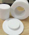 Heavy Duty PTFE Sleeve 50cm Hollow Tube for Industrial Use, shown in white with OD 20-55mm and inner holes 8-45mm, ideal for machinery.