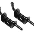 Heavy Duty Sliding Bolt Latch Featuring Spring Loaded Pin Crafted From Premium 304 Stainless Steel This Badass Five Inch Gate And Cabinet Door Lock set in black finish.
