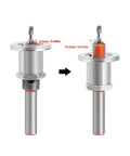 Tough As Nails Countersink Drill Bit Set With Adjustable Depth and Built In Stop for precise wood drilling in alloy steel.
