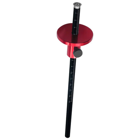 Hella Tough Aluminum Alloy Woodworking Scriber Gauge Featuring Knurled Thumbwheel And Dual Metric Inch Scale For Quick Furniture Repairs And Dead On Layout Lines