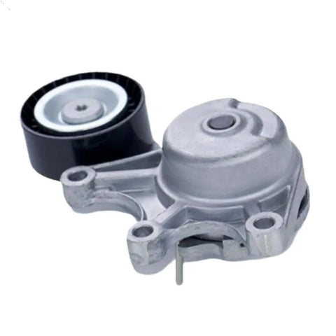 Up Your Ride With This Dope Drive Belt Tensioner Pulley Perfect For N20 Engines In BMW 228i 328i 428i 528i And XDrive Models From 2011 To 2016 showing a detailed view of the silver pulley and mounting.