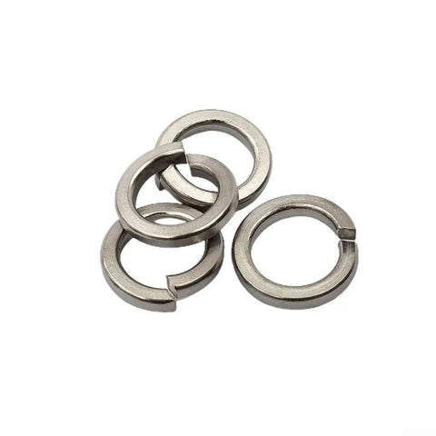All In One 480 Piece 304 Stainless Steel Spring Lock Washer Set With 9 Sizes M2 Through M10 In Transparent Storage Case For Automotive Electrical And Marine Projects, split washers