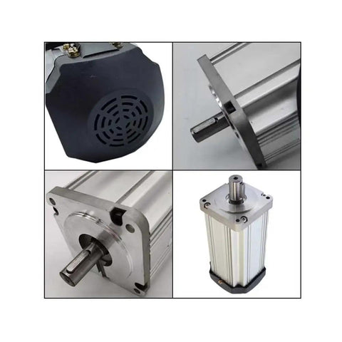 450W 220V Permanent Magnet Synchronous Brushless DC Motor with 80x80 mm Flange and 14 mm Shaft for Small Lathes
