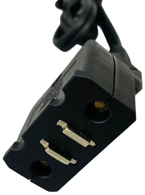 Close-up of Magnetic Deep Fryer Cord For Select FryDaddy Series And Presto Models Safe Magnetic Plug Prevents Kitchen Mishaps.