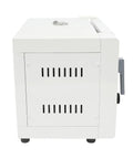 Top Shelf 800w Electric Drying Oven With Digital Temp Control From Fifty To Five Seventy Two Fahrenheit side view, showing ventilation and sturdy build.