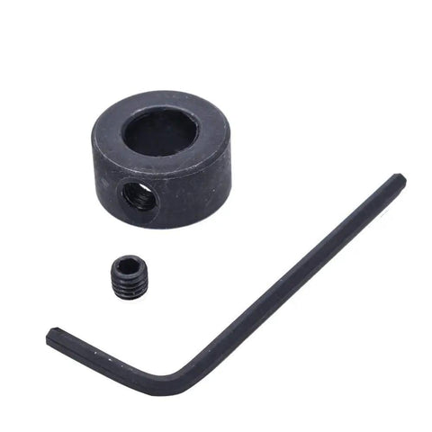 Depth stop collar and L wrench for One Quarter Inch Hex Shank Pocket Hole Drill Bit With Depth Stop Collar For Manual Pocket Hole Jig System Woodworking