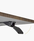 Mechanism of Totally Adjustable Pneumatic Sit Stand Rolling Laptop Desk Cart for height adjustment and ergonomic support.