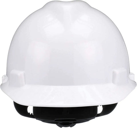 V-Gard Cap Style Safety Hard Hat With Fas-Trac III Ratchet Suspension, Polyethylene Shell For Superior Impact Protection, Self Adjusting Crown Straps, White Standard Size For Construction, Go-To Worksites, Manufacturing And Industrial Use