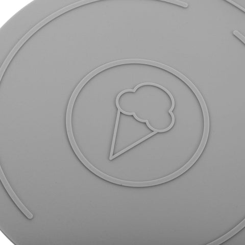 Must Have Two Pack Silicone Ice Cream Maker Handle Covers And Dustproof Lids For Ninja Creami NC700 NC701 Series in grey.
