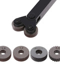 Two Piece Knurl Wheels Knurling Tool Kit 1.0mm 1.2mm 1.8mm 3.0mm For Metalworking Replacement Knurl Wheels and Knurl Pattern Roller