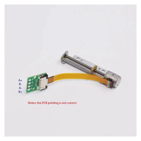 Solid 29Mm Stroke Linear Actuator DC 5V To 6V With 8Mm Stepped Shaft And Dual Phase Four Wire Stepper For Smooth Glide Action and Pain Free Prototype Builds with PCB connector.