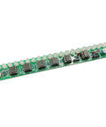 Top view of Large 4017 LED Light Soldering Practice Kit for Electronics DIY Projects showing PCB and sequential LED setup.