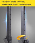 Adjustable height detail of Home Gym Multi Function Weight Lifting Rack With Adjustable Weight Bench for Squats and Bench Press