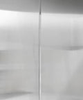 Close-up of Hardcore 44X119 Insulated Stainless Steel Wall Panels with 1 Inch Foamed Core, showcasing sleek, grease resistant surface.