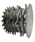 8 Inch Stacked Dado Saw Blade Set For 3/4 Inch Dado With Four Blades, Includes 6 Tooth Chippers For Smoother Cuts visible