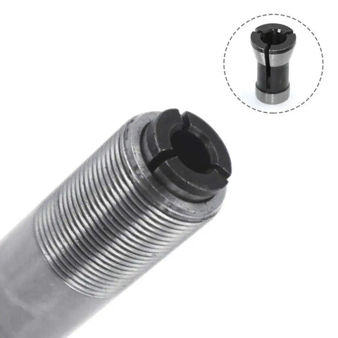 Router Collet Extension Chuck Adapter for one quarter inch shank bits keeps bits tight and safe slick extender rod for milling bits