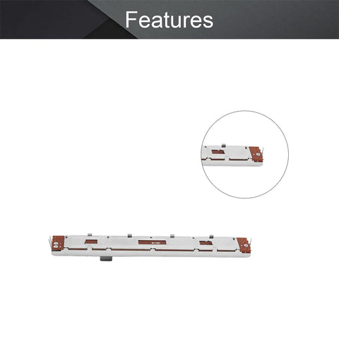 Five Pack Pro Grade 10K Linear Potentiometers Carbon Film Faders with 3 Pins Slide Potentiometers for Dimming and Tuning