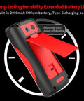 All In One Thermal Imaging And Digital Multimeter For Electricians And HVAC Pros with open battery compartment showing lithium battery
