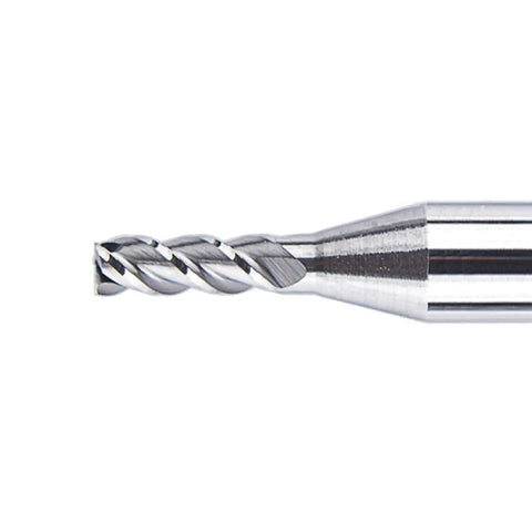 Beefed Up Aluminum End Mills Set One Eighth Inch Shank One Sixteenth Inch Cutting Diameter Upcut Three Flutes Router Bits For Aluminum And Non Ferrous Metals One And A Half Inch Overall Length Five Piece Pack