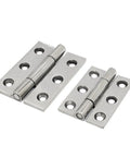 Heavy Duty Cabinet Door Hinge Made From 304 Stainless Steel With Polished Finish Premium Load Bearing Foldable Industrial Gate Hinge For Cabinets One Piece Design Corrosion Resistant Built To Last