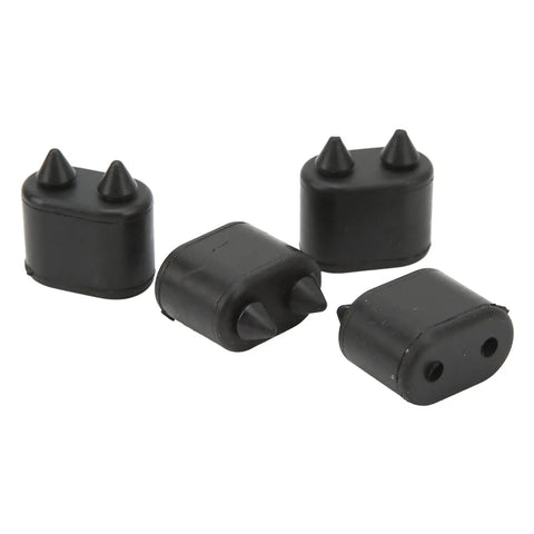 Premium High Strength Rubber Door Jamb Bumpers Kit Stopper Pads For Cutlass Ciera Noise Reduction Silent Hitting And Heavy Duty Body Protection Upgrade, 4 black rubber pads