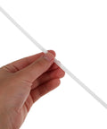 Top Grade 10 Pcs White Pp Plastic Welding Rods 20 Cm For Car Bumper Repair Fix And Restore Dents With Heavy Duty Welding Sticks That Will Last A Long Time Without Breaking Or Fading Away held in hand.