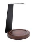 Kickstart Your Morning Routine With This Top Shelf Pour Over Coffee Dripper Stand, Smooth Operator Aluminum And Genuine Wood Filter Holder Rack, No Fuss Drip Brewing Station For Kitchen Counter, black aluminum and wood coffee stand