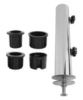 Heavy Duty Umbrella Stand With Granite Base Built Tough And Windproof Stainless Steel Tube Mount for Outdoor Sunshade DIY Garden