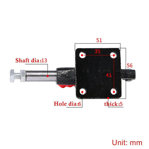 Heavy Duty Push Pull Toggle Clamp 500Lb Capacity, 90 Degree Operation, 32mm Plunger Stroke, Quick Release, Adjustable Clamp For Woodworking Jigs And Fixtures, Welding, Crosscut Sled And CNC Machining, 13mm shaft, 4-hole base