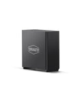Smooth As Butter 4 Bay Nvme Ssd Enclosure featuring 40Gbps Type C connectivity, compact design and sleek black finish.