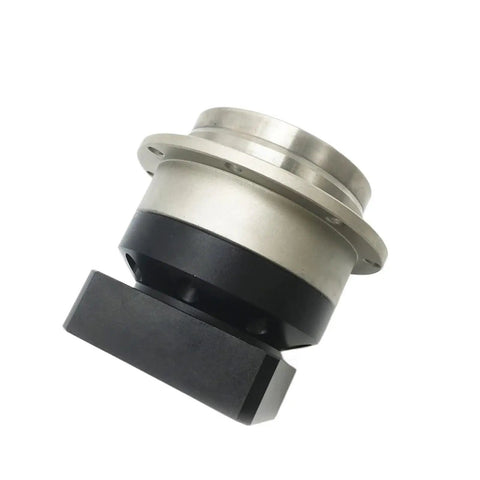 Dead Nuts Accurate Helical Gear Planetary Gearbox With Sturdy Flange Output Reducer showing silver and black components, ideal for smooth operation.