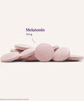 Pink melatonin 10mg tablets, strawberry flavor, fast-dissolve, titled 'Melatonin 10 Mg Fast Dissolve Tablets Strawberry Flavor 60 Count Sleep Aid For Adults Travel Friendly Quick Sleep Support For Restful Nights Nightly Routine Essential Non Habit Forming'