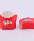 100 Pack Disposable Red Paper Snack Boxes Portable Chips Boxes Safe Food Grade Paper Serving Trays Ideal For Parties and Movie Night