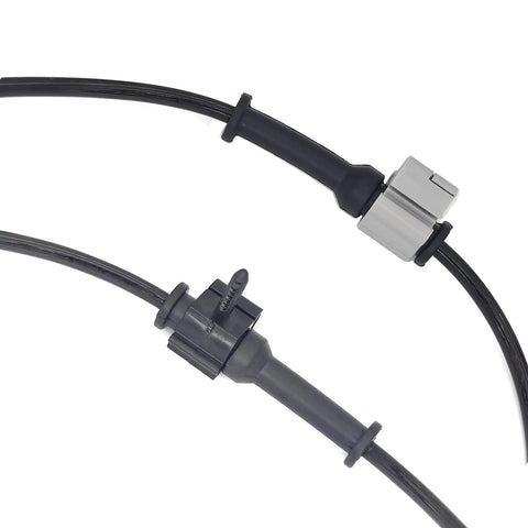 Top Shelf Abs Wheel Speed Sensor Pair Front Left And Right Built Dead Straight For That Smooth Ride And Tight Handling Fits Chevy Avalanche Silverado Express, close-up view of connectors.