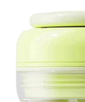 Close-up of the lid of 2 In 1 Ice Bottle Portable Ice Maker Hydration Gear With Leakproof Seal in light green color.