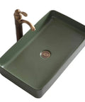 Top Shelf Matte Black Square Pedestal Bathroom Sink Deep Ceramic Washbasin No Fuss Finish Easy Clean Above Counter Vanity Base For Contemporary Homes And Daily Tasks, angled view with faucet.