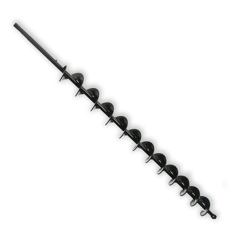 24 Inch Earth Auger Bit With 8mm Hex Shank For Yard Garden Planting Posts Or Umbrella Hole Digger Heavy Duty Steel Pro Grade