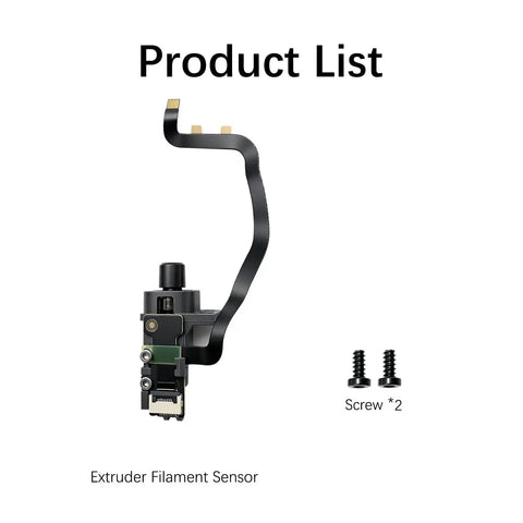 Plug And Play H2S Extruder Filament Sensor Replacement For 3D Printers Detects Filament Presence And Cutter Lever Position, Reliable Runout Sensor Part For H2S Extruder Assembly, with screws