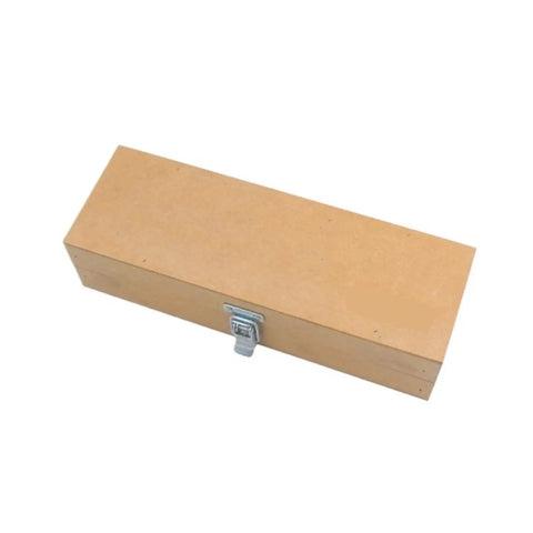 Straight Shot Precision Spirit Level With Heavy Duty Bones And Dead On Accuracy For Industrial Engineering Jobs Featuring a brown wooden box.