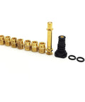 Main Jets Kit For Go Karts And Mini Bikes With.032-.038 Main Jets And 140 E Tube, brass parts and gaskets visible.